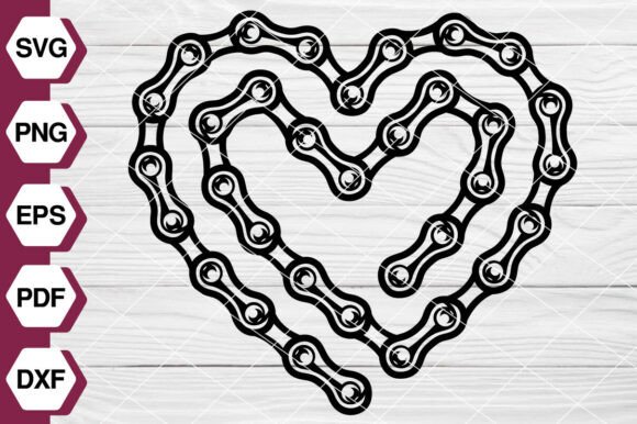 Bicycle Chain Heart SVG EP601 Review