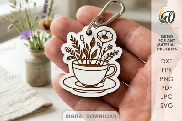 Boho Floral Keychain Laser Cut SVG Review