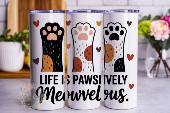 Cat Paw Love Tumbler Wrap Design Review
