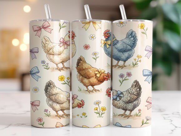 Chicken Farm Bow Pattern Tumbler Wrap Review
