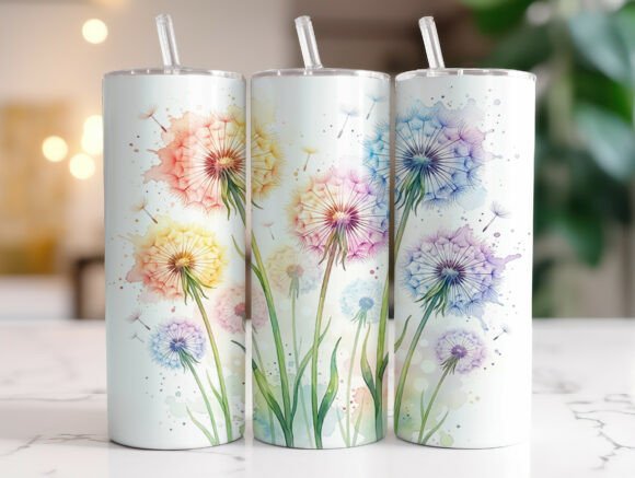 Colorful Dandelion Spring Floral Tumbler Review