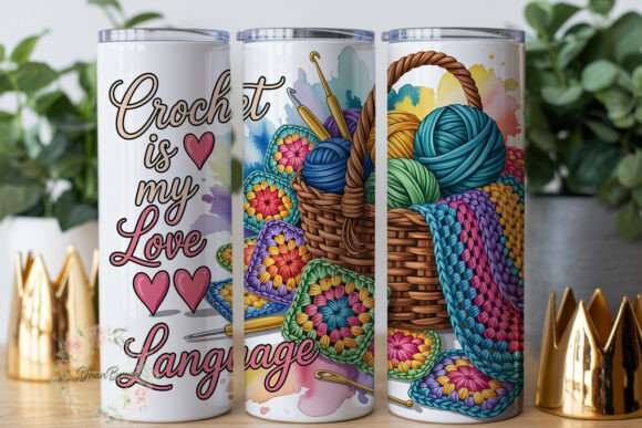 Crochet Love Language 20oz Tumbler Design Review
