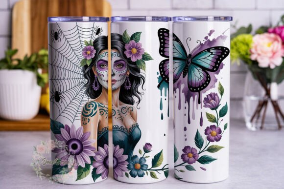 Day of Dead Gothic Lady Tumbler Wrap Review