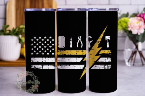 Distressed Black Flag Line Tumbler Wrap Design Review