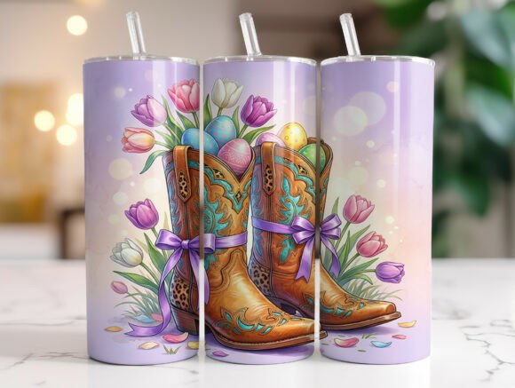 Easter Cowgirl Boots Tumbler Wrap Review