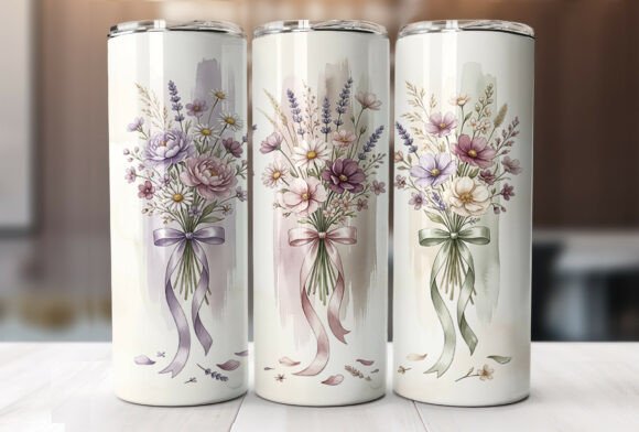 Floral Bouquet 20oz Tumbler Wrap Design Review