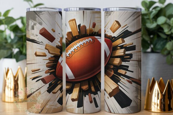 Football Burst Impact 20oz Tumbler Wrap Review