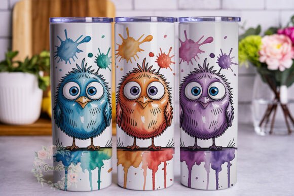 Funny Watercolor Birds Tumbler Wrap Review