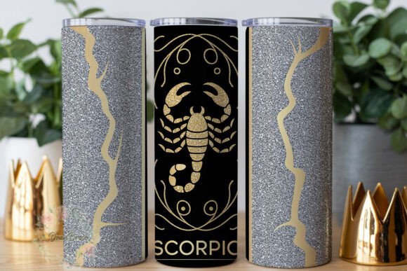 Golden Scorpion Glitter 20oz Tumbler Review for Embroidery Projects