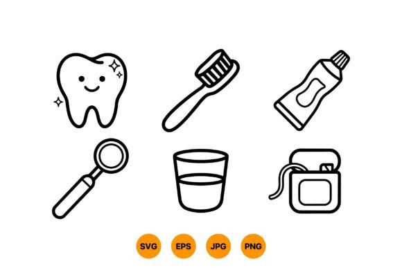 Kid Friendly Dental Icons SVG Review