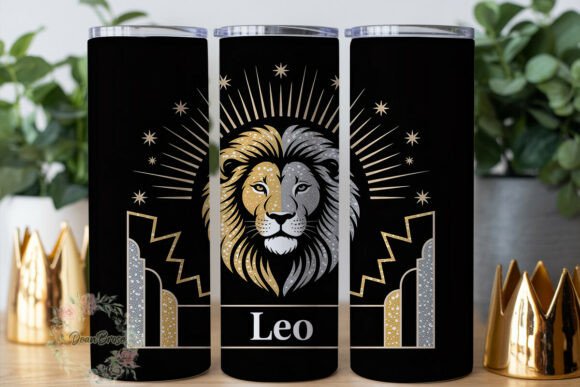 Leo Zodiac Glitter 20oz Tumbler Wrap Review