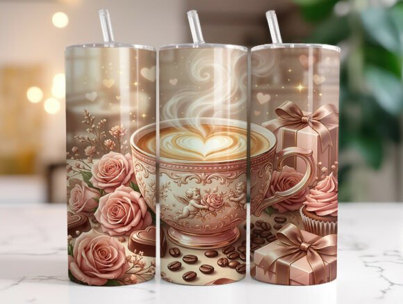 Love Latte Roses Coffee Tumbler Design Review