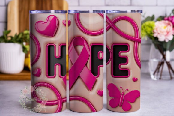 Pink Hope Ribbons 20oz Tumbler Wrap Review