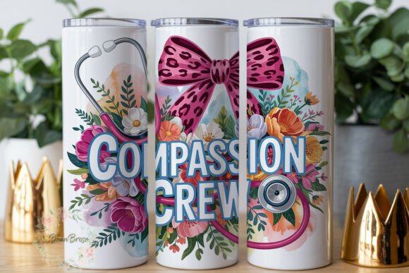 Pink Leopard Floral Medical Tumbler Wrap Design Review