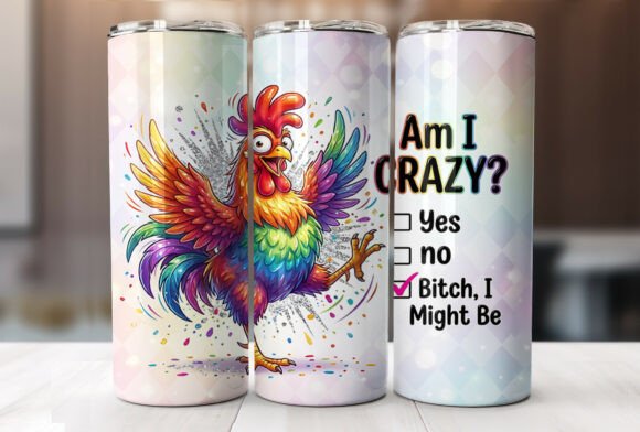 Rooster Funny Attitude Quote Tumbler PNG Review