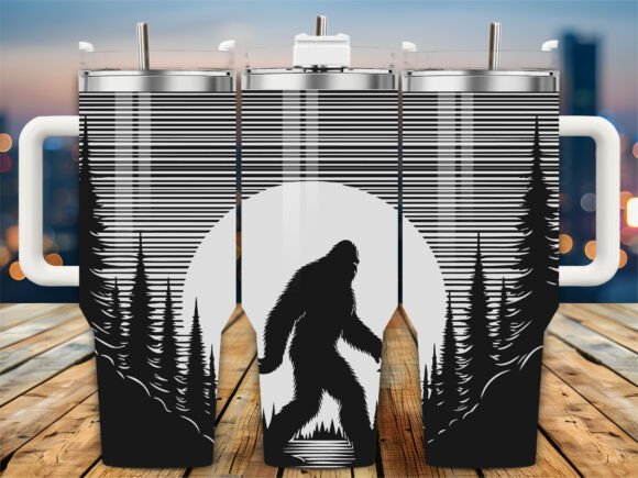 Sasquatch Forest Moon 40oz Tumbler Embroidery Design Review
