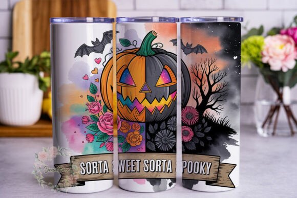 Spooky Sweet Pumpkin Floral Tumbler Wrap Design Review