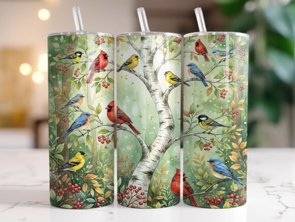 Spring Birds Tumbler Wrap Design Review