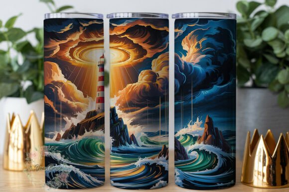 Stormy Lighthouse Ocean Tumbler Wrap Review