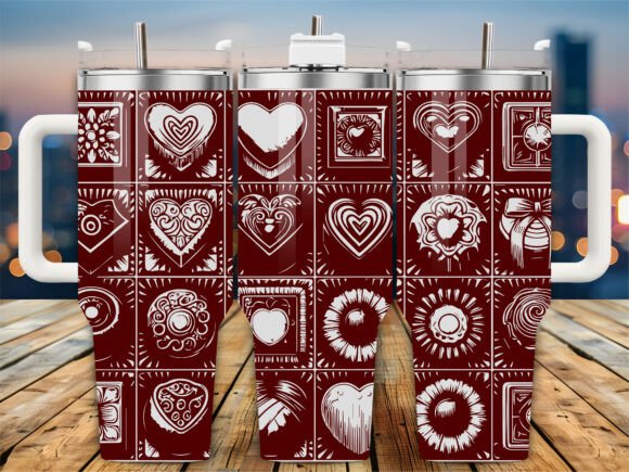 Sweet Heart Candy 40oz Tumbler Embroidery Design Review