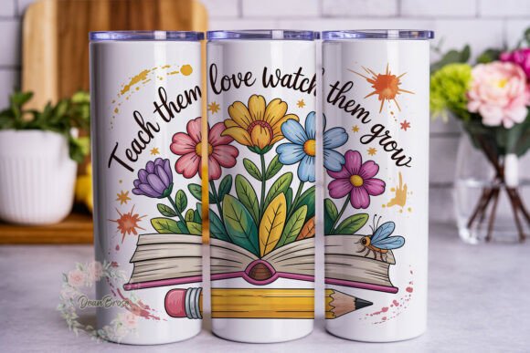 Teacher Floral Book Design 20oz Tumbler Review