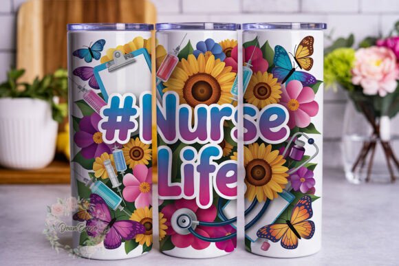 Vibrant Nurse Life 20oz Tumbler Wrap Review