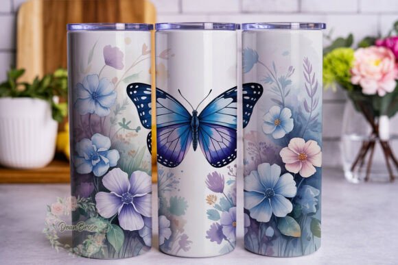 Watercolor Butterfly Floral Tumbler Wrap Review