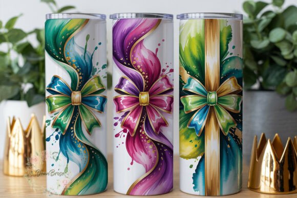 Watercolor Gift Bows Tumbler Wrap Review